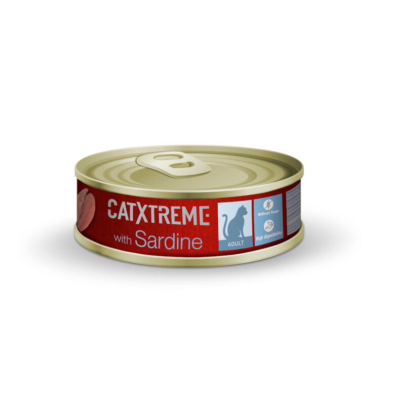 Catxtreme Sterilised Sardinha patê em lata para gatos, , large image number null